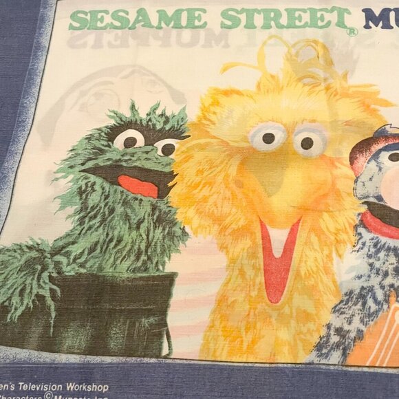 Vintage Sesame Street Muppets Pillowcase Big Bird Count Grover Miss Piggy - Picture 14 of 16